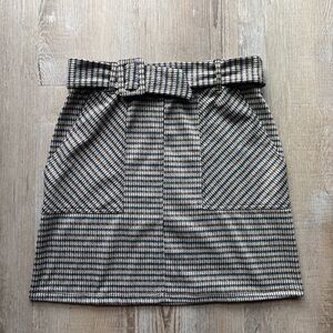 Altar'd State Black and White Checkered Pencil Skirt